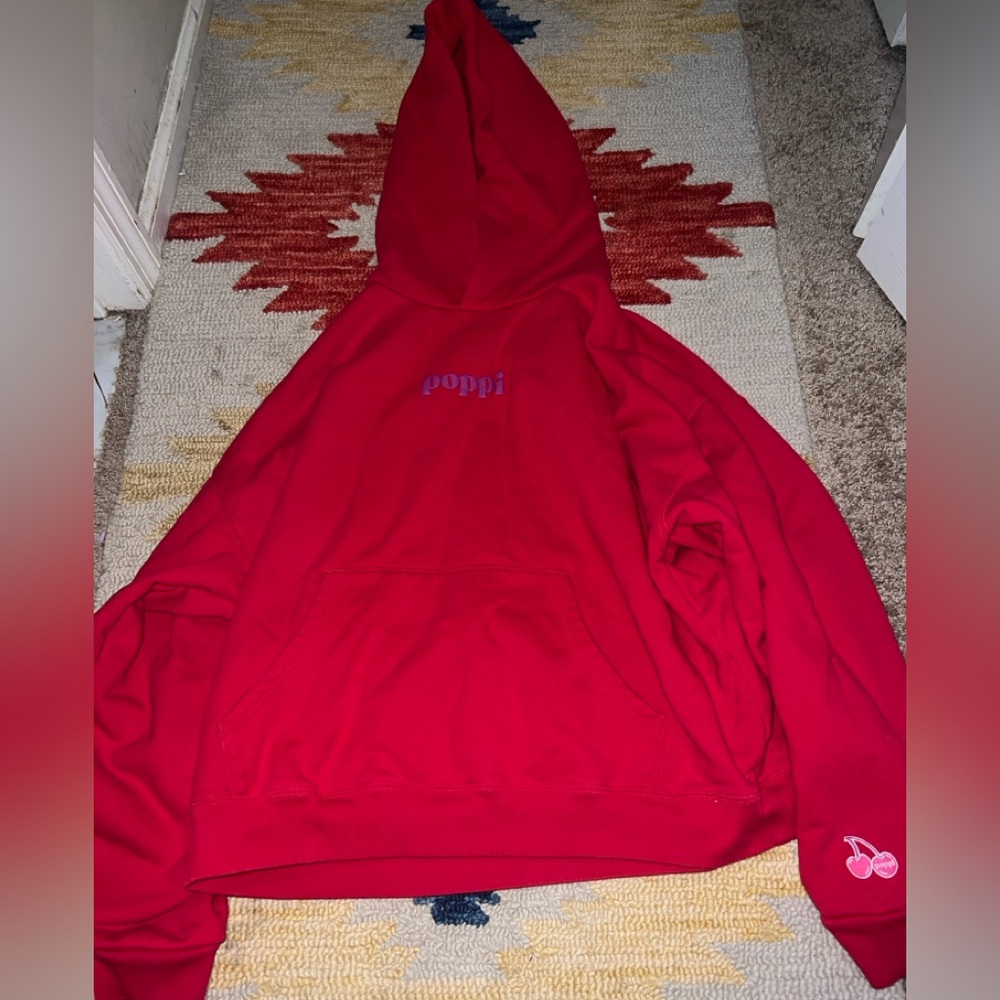 poppi graphic sweatshirt size large